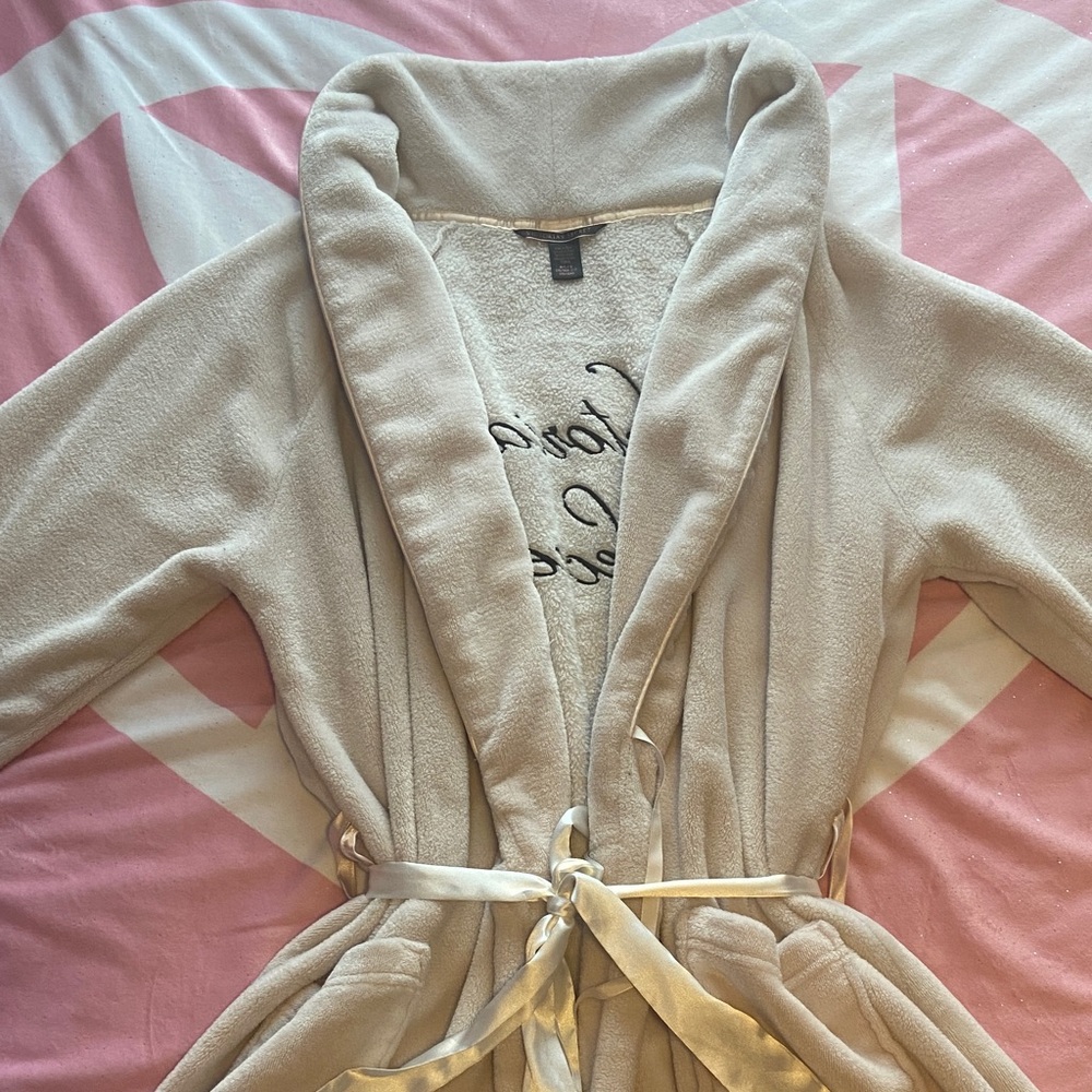 Victoria's Secret Grey Plush Robe